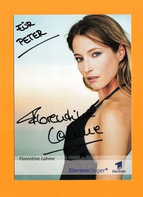 Florentine Lahme( deutsche Schauspielerin.) - persönlich signiert