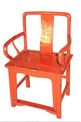 China Stuhl rot antik ca. 100 Jahre
