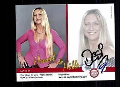 Desi Autogrammkarte Original Signiert Model + 74211