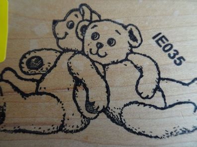 Holz-Stempel Teddy-Bären Tiere
