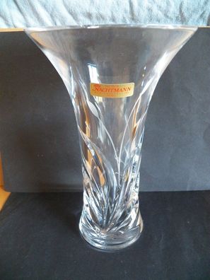 Vase klar schwer Relief und Schliff ca. 24,5 cm hoch 24% Bleikristall von Nachtmann