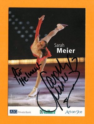 Sarah Meier (Schweizerische Eisläuferin ) - persönlich signiert