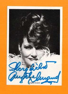 Angele Durand ( belgische Sängerin u. Schauspielerin) - Autogrammkarte per. signiert