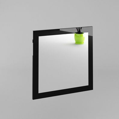 Spiegel Gama WS4 – 60 cm x 60 cm x 2 cm in Schwarz Hochglanz