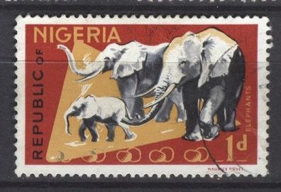 Nigeria Mi 176 A gest Elefanten mot1447