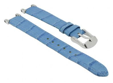 Bruno Banani Uhrenarmband 11mm Leder in blau mit Krokoprägung CD 3057