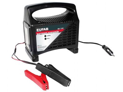 Eufab Batterieladegerät 6 A 12 V KFZ Ladegerät