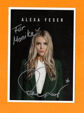 Alexa Feser ( deutsche Sängerin ) - persönlich signiert (2)