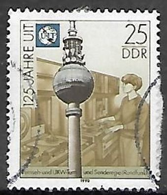DDR gestempelt Michel-Nummer 3334