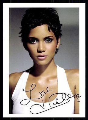 Halle Berry Autogrammkarte bek. aus X-Man / James Bond + G 7455 D