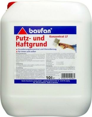 Baufan® Putz- und Haftgrund LF 10 l Grundierung 1:4 verdünnbar Putzgrundierung