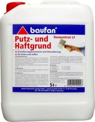 Baufan® Putz- und Haftgrund LF 5 l Grundierung 1:4 verdünnbar Putzgrundierung