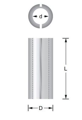 Reduzierhülse 6 x 8 , für Fräser