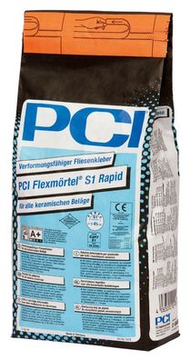 PCI Flexmörtel S1 Rapid 5 kg Schnellkleber Flex-Kleber für Innen und Aussen