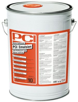 PCI Emulsion 10 kg Mörtel-Haftzusatz für Mörtel Putz Heizestrich & Haftbrücken
