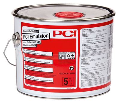 PCI Emulsion 5 kg Mörtel-Haftzusatz zum Verbessern von Mörtel und Putz