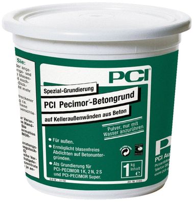 PCI Pecimor®-Betongrund Spezial-Grundierung auf Kelleraußenwänden aus Beton