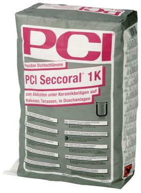 PCI Seccoral 1K 15 kg Dichtschlämme zum Abdichten unter Fliesen in Duschanlagen
