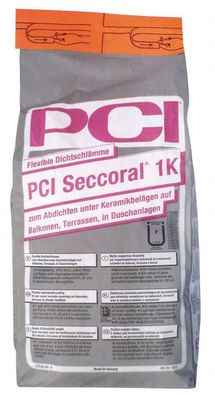 PCI Seccoral 1K 3,5 kg Dichtschlämme zum Abdichten unter Fliesen auf Balkonen