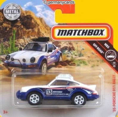 Spielzeugauto Matchbox 2019* Porsche 911 Rally 1985