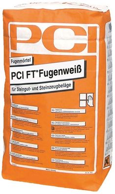 PCI FT Fugen-Weiß 25 kg Fugen-Moertel Weiß Fugenmasse Fliesen Mosaik Verfugung