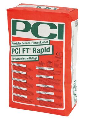 PCI FT Rapid 25 KG Flexibler Schnell-Kleber Fliesen-Kleber Feinsteinzeug-Fliesen