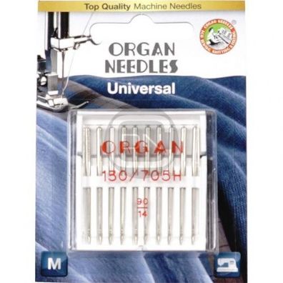 Universal Nadel Stärke 90, 10er Pack (ORGAN)