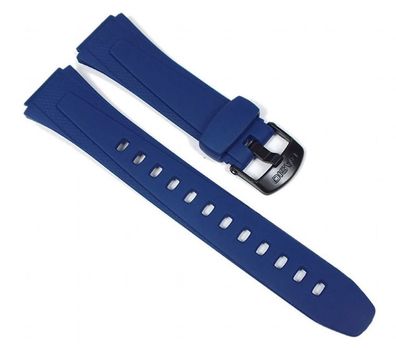 Casio Ersatzband Uhrenarmband Resin Band Blau für W-734