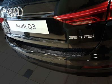 Ladekantenschutz | Stoßstangenschutz passend für Audi Q3 I Icrossover 2018->
