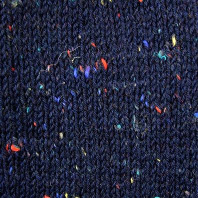 150g Sockenwolle 6fach von Rellana Tweed classic Farbe blau 7081