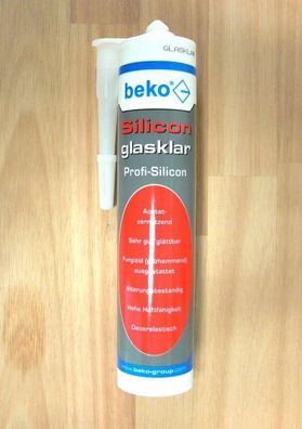 Silikon 310mm glasklar , universal , Profi