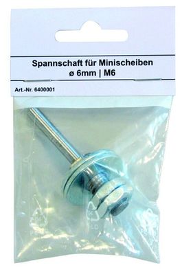 Spannschaft für Minischruppscheiben , 6mm x M10