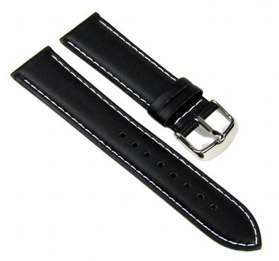 Casio Ersatzband Uhrenarmband Leder Band schwarz 22mm für EF-324L-1 EF-324L
