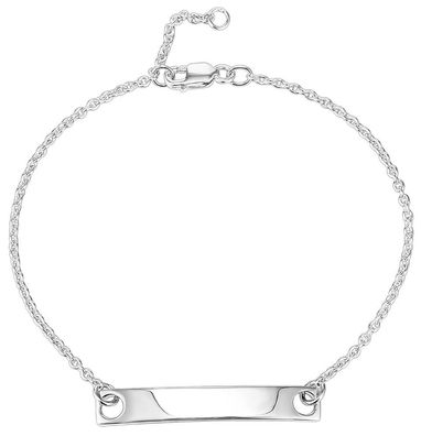 IUN Silver Couture Schmuck Armband mit Gravurplatte Silber 925 AB003-WW
