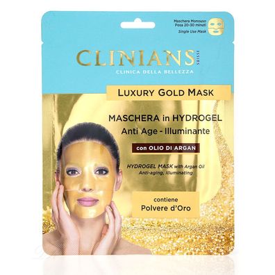 Clinians Anti-Age Gold Gesichtsmaske in Hydrogel mit Arganöl