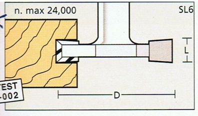 T-Nutfräser D 30 x SL 3 x Schaft 8mm