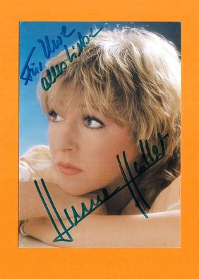 Hanne Haller (deutsche Sängerin ) - persönlich signierte alte Autogrammkarte