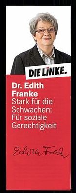 Edith Franke Die Linke TOP Original Signiert + G 7764