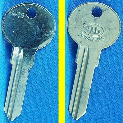 DL Schlüsselrohling HF39 für Huf HB 1001 - 2988 / BMW Tür- und Zündschlüssel