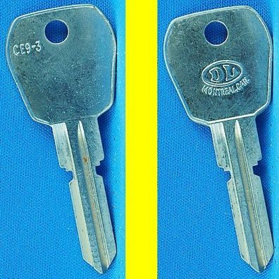 DL Schlüsselrohling CE9-3 für Kolb TC 1 - 1000 / Ford Zündung