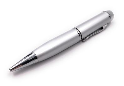 Stift Kugelschreiber Schreiber silber Funny USB Stick div Kapazitäten