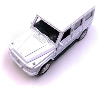 Mercedes Benz G-Klasse Modellauto in Weiß Maßstab 1:34 (lizensiert)