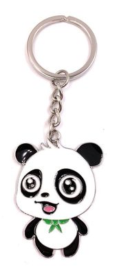 Schlüsselanhänger Panda Bär Kind süß Metall Anhänger Charm