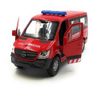 Modellauto Mercedes Benz Feuerwehr Auto Sprinter Rot Auto 1:34-39 (lizensiert)