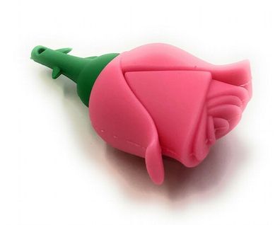 Rose in Pink Blume der Liebe Funny USB Stick div Kapazitäten
