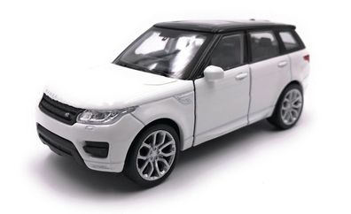 Modellauto Range Rover Sport SUV Weiß Auto Maßstab 1:34-39 (lizensiert)