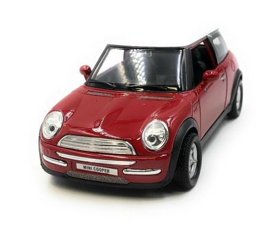 Modellauto Mini Cooper Rot Auto 1:34-39 (lizensiert)