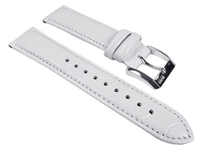 Hugo Boss Uhrenarmband Leder Weiss 20mm 1502225 | 1502266