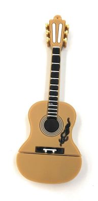 Akustik Gitarre Beige Holz Farben Funny USB Stick div Kapazitäten