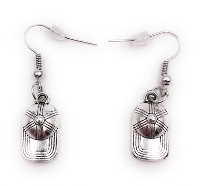 Ohrringe Paar Indianer Kopfschmuck Häuptling Ohrring aus Metall Ohrschmuck 